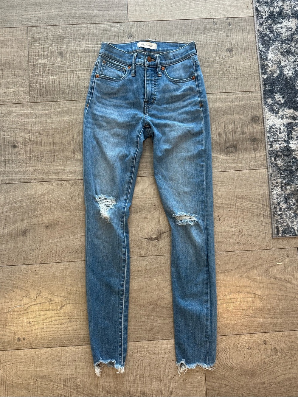 Denim Distressed High-Rise Skinny Women's Jeans